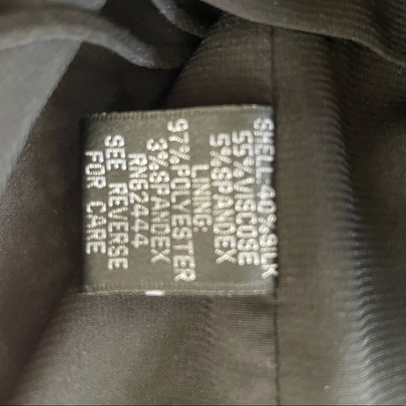 Artelier By Nicole Miller 006082 size 10 black/white dress with draped cowl neck - Picture 8 of 8